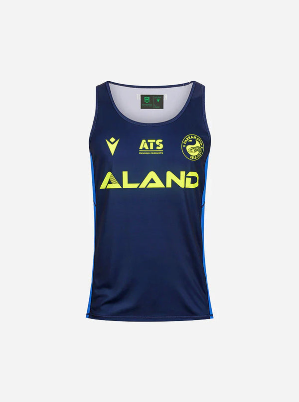 2024 Parramatta Eels ADULTS Training Singlet Navy/Light Blue