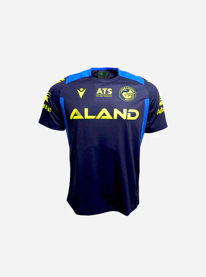 2024 Parramatta Eels ADULTS Training Tees Navy/Light Blue