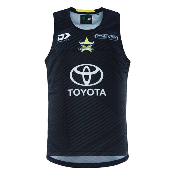 2024 North QLD Cowboys ADULTS Training Singlet Black