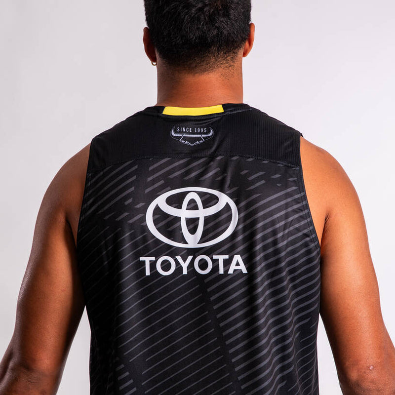 2024 North QLD Cowboys ADULTS Training Singlet Black