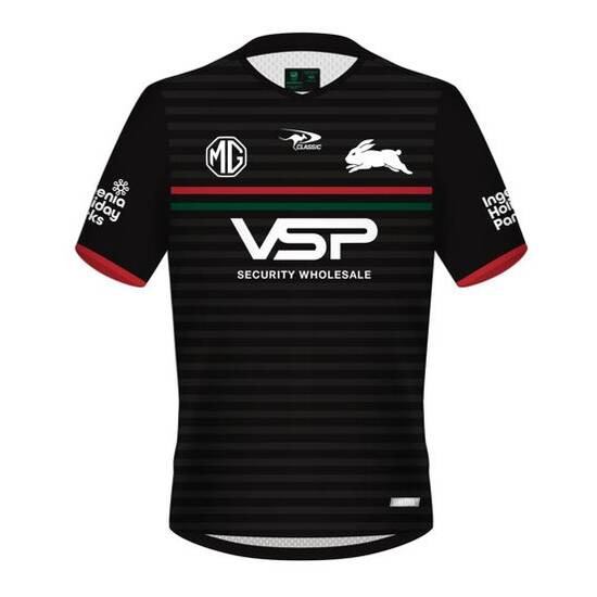 2024 South Sydney Rabbitohs ADULTS Training Tee Black