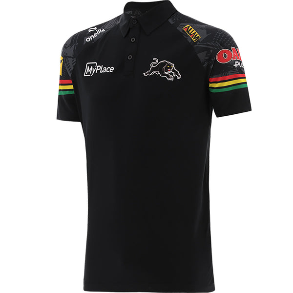 2024 Penrith Panthers ADULTS Media Polo Black